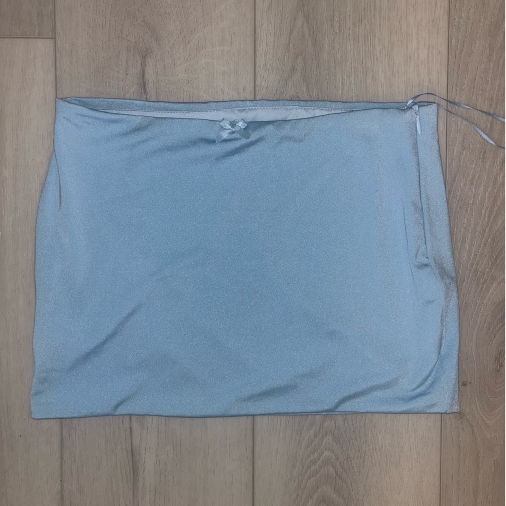 Y2K Style Vibe Baby Blue Micro Mini Skirt